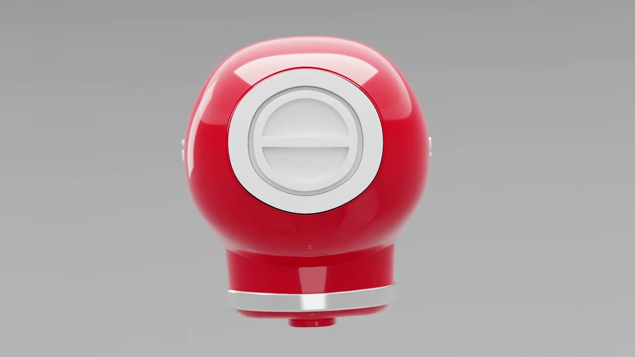 Màn hình Blender trong video hướng dẫn — SMEG product animation — chuẩn micro-detail.